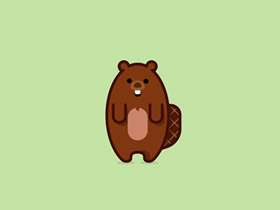 Gif animé castor